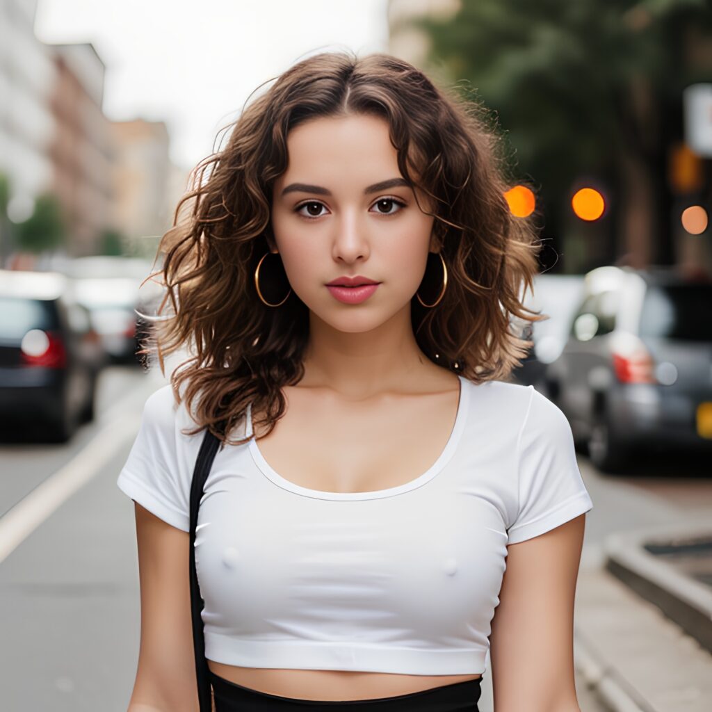 street messy hair yoga pants 