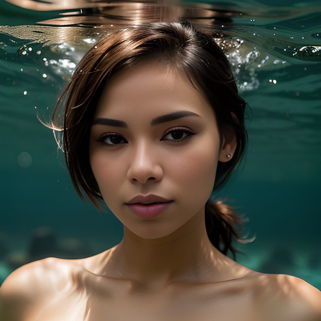 underwater close ponytail haircut 