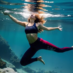 underwater indonesian yoga pants