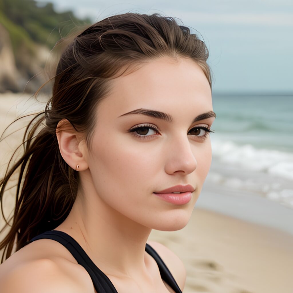 yoga pants beach close 