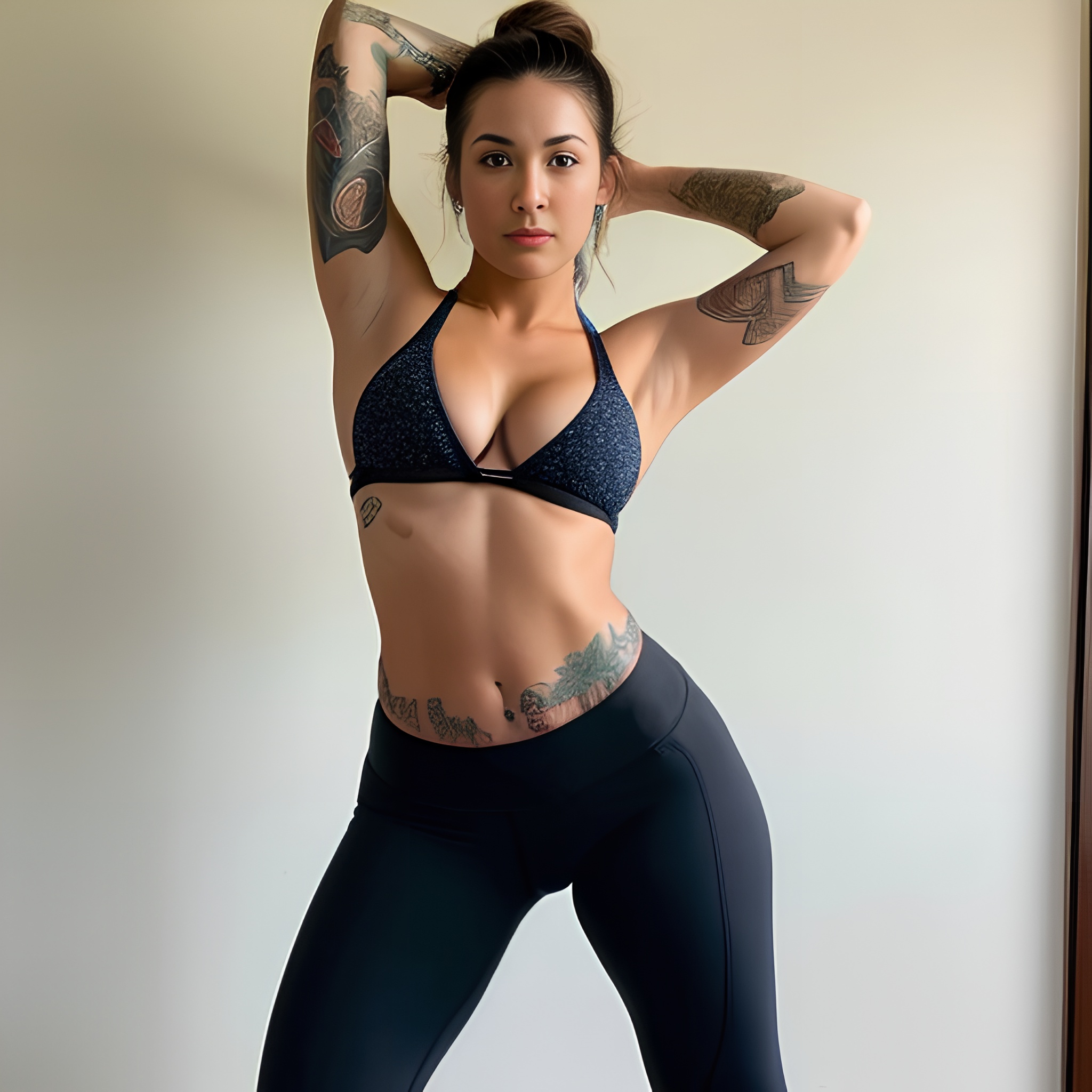 yoga pants bikini tattoo front 