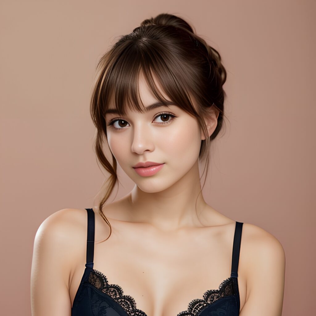 bangs hair arabic lingerie 