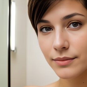 changing room filipina pixie haircut close