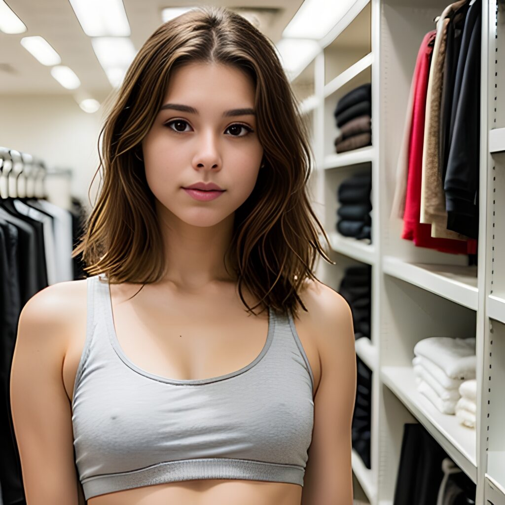 changing room yoga pants cum on face messy hair 