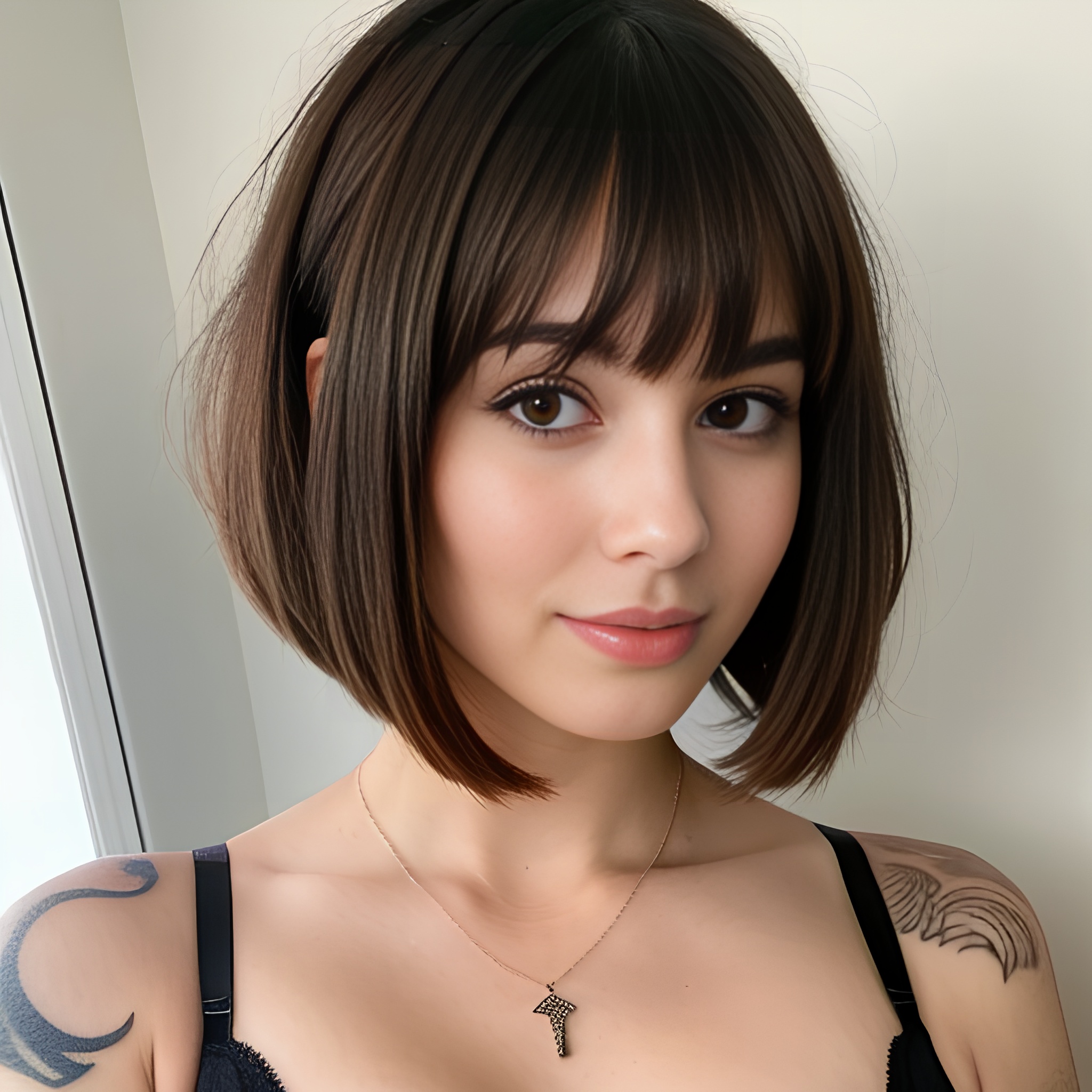 indian bangs hair bra tattoo 