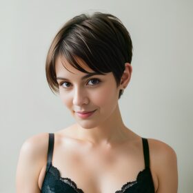 pixie haircut bra