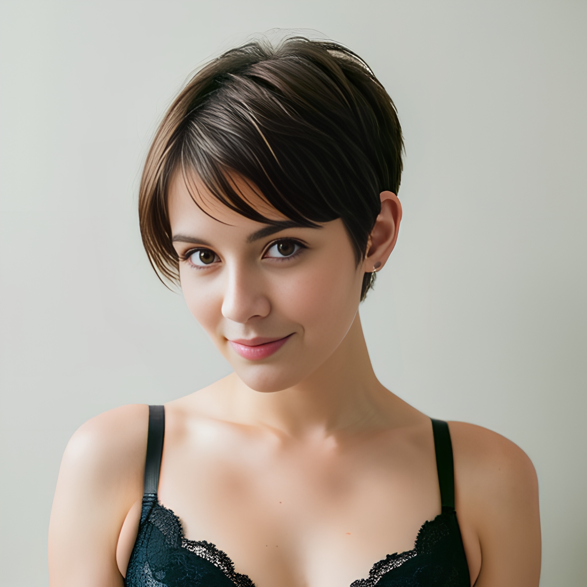 pixie haircut bra 