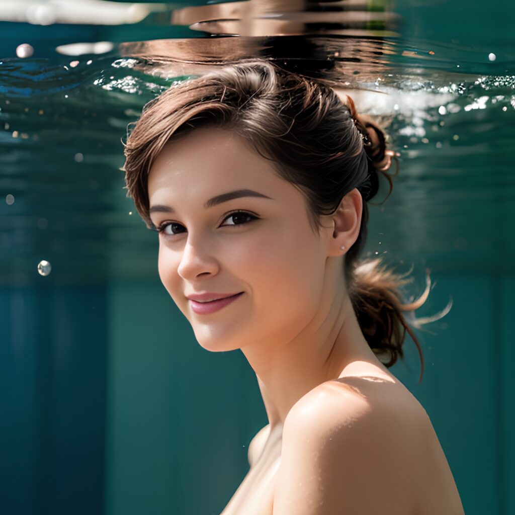 ponytail haircut underwater 