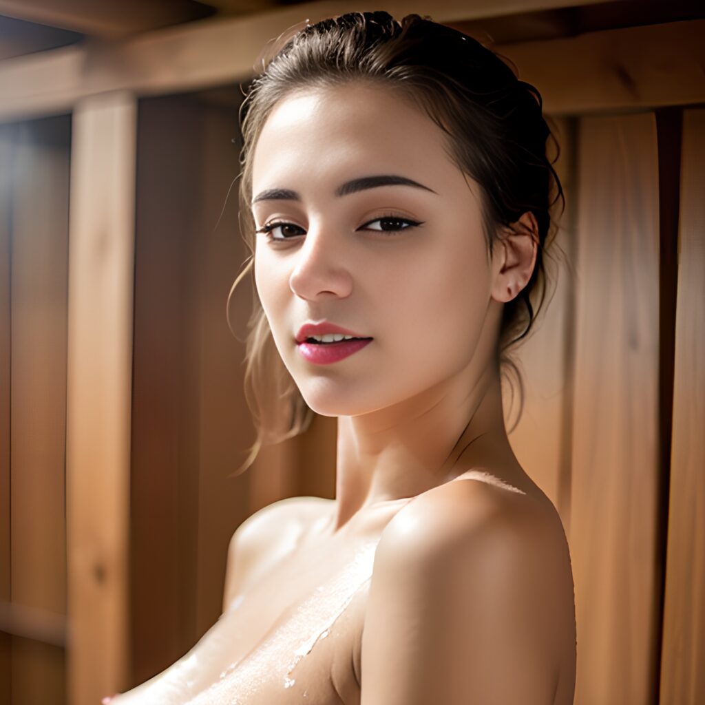 sauna close topless 