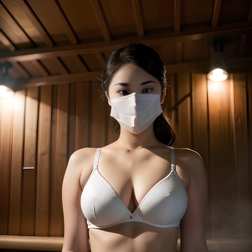 sauna topless front bra 