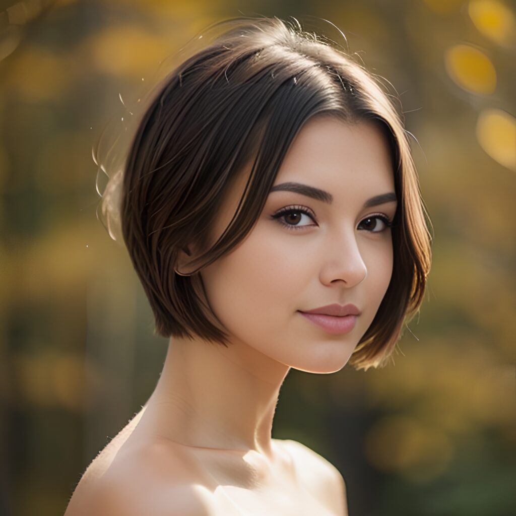 side pixie haircut 