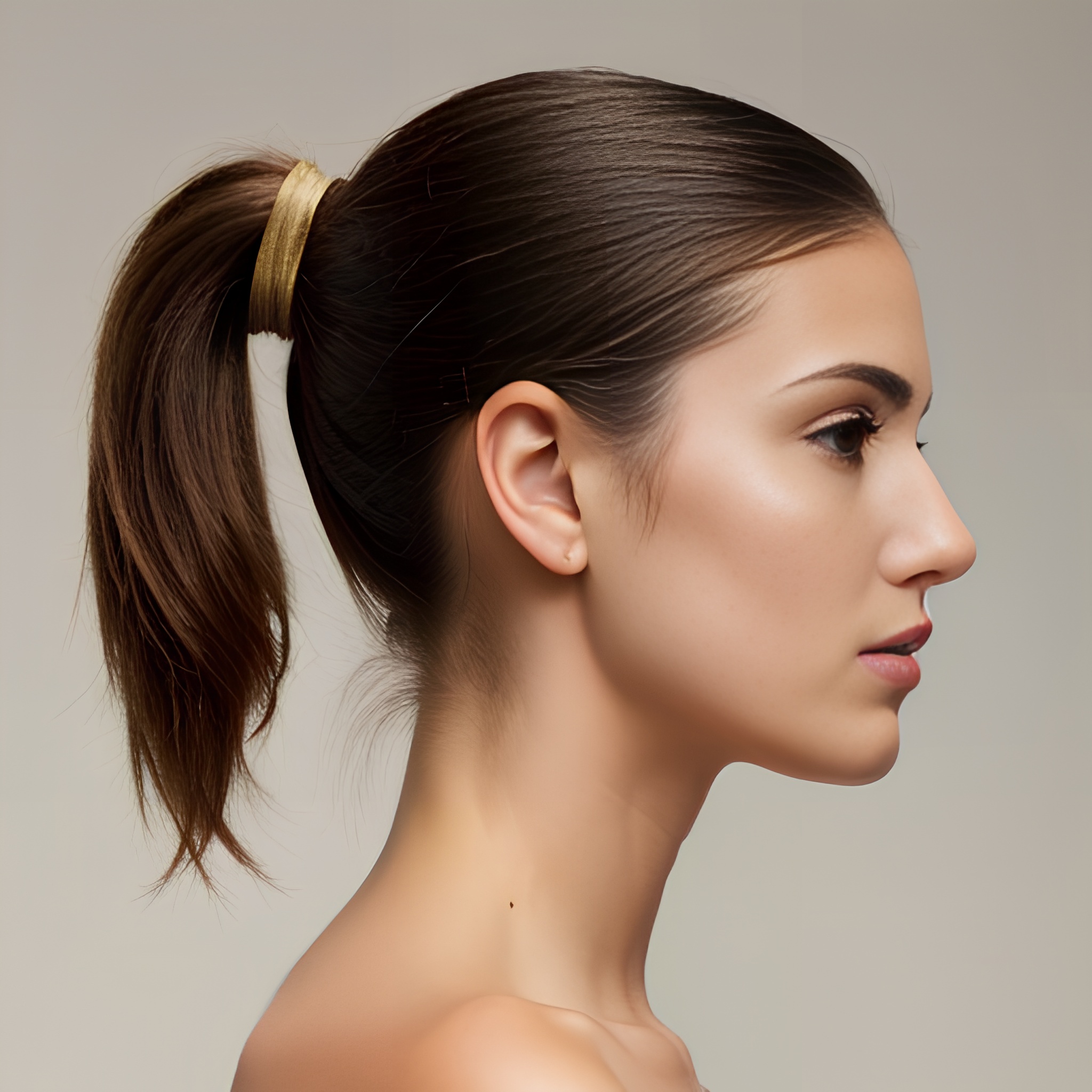 side ponytail haircut 