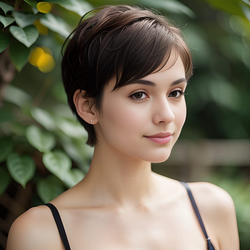 topless side pixie haircut filipina 