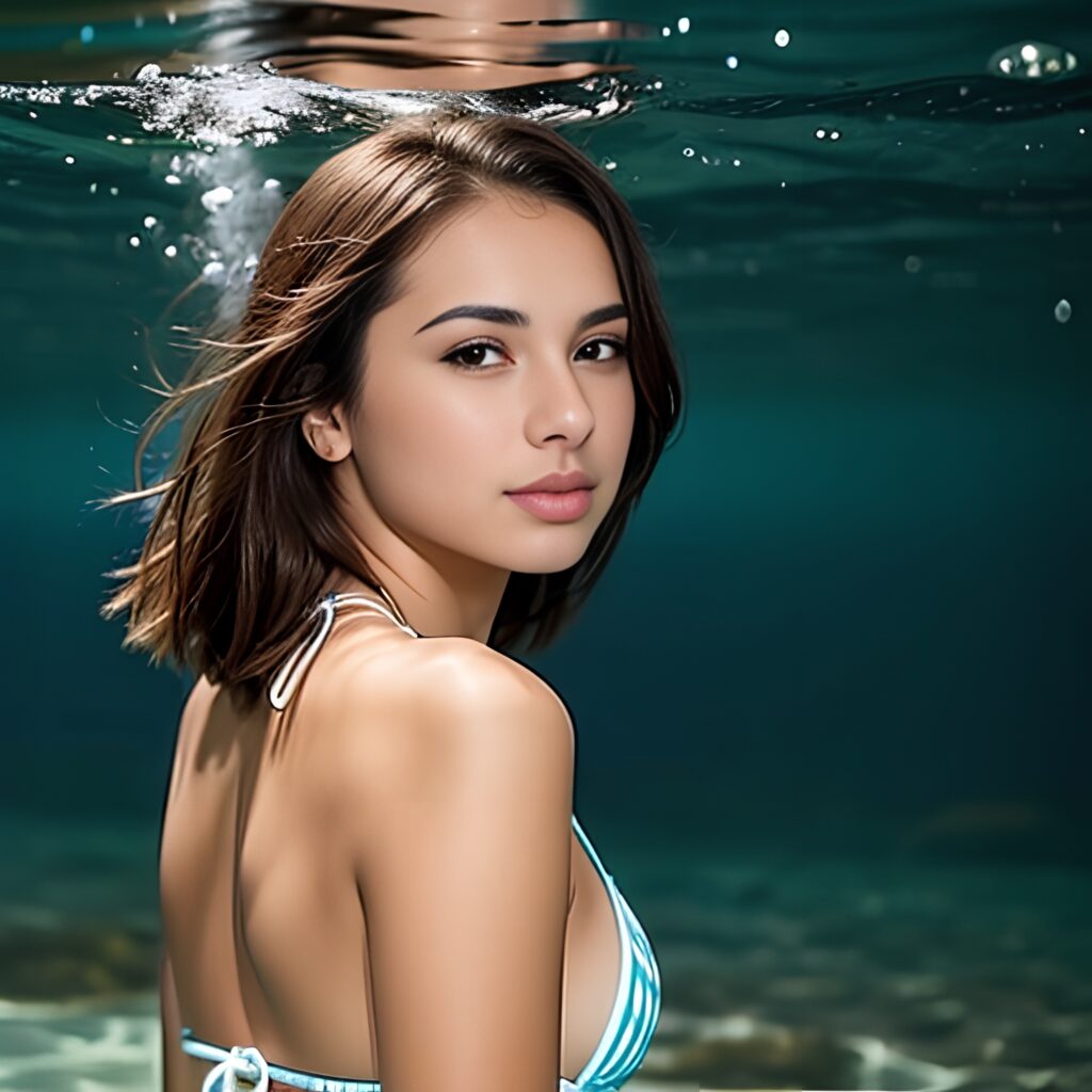 underwater bikini back 