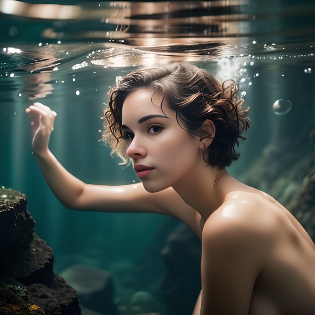 underwater pixie haircut 