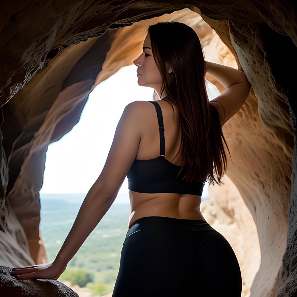 yoga pants back cave 