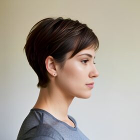 yoga pants side short hair