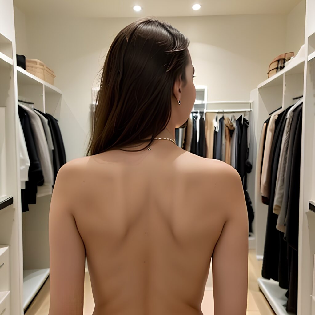 back topless changing room 