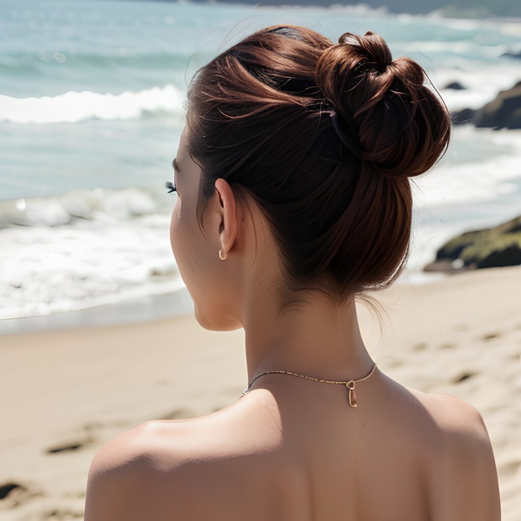 beach bangs hair blowjob 