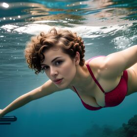 curly hair pixie haircut underwater push up bra