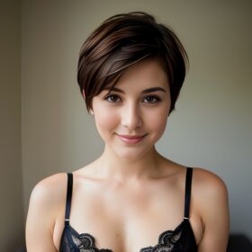 filipina short hair lingerie pixie haircut