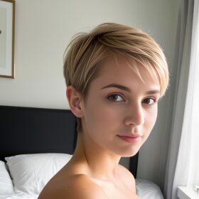 indonesian close pixie haircut bedroom