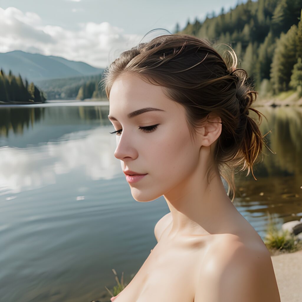 lake messy hair cum on face 