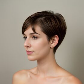 pixie haircut front