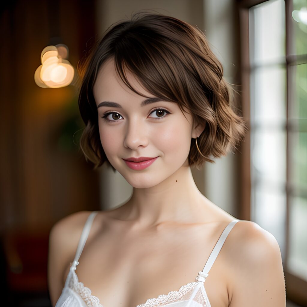 pixie haircut lingerie 