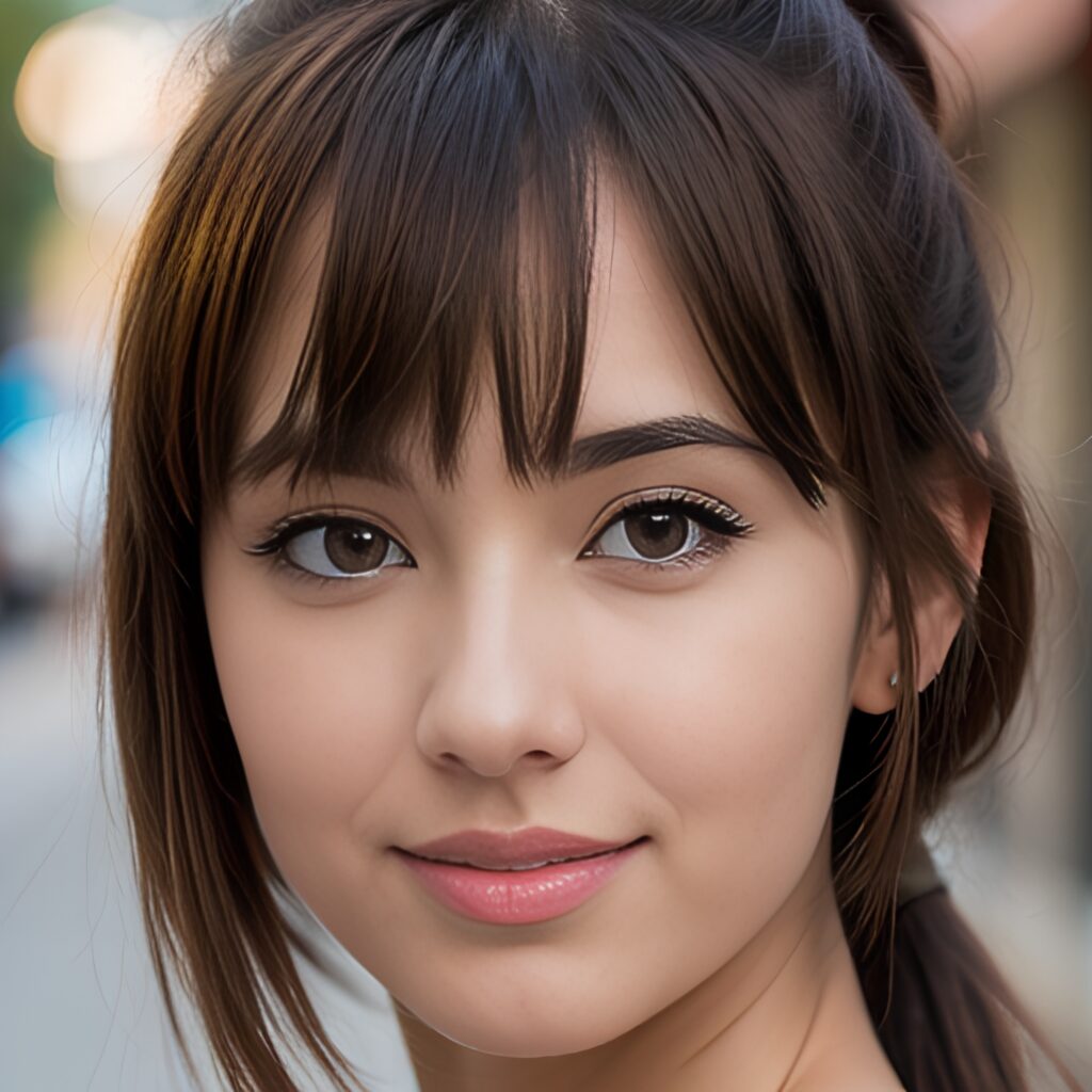 ponytail haircut street close 