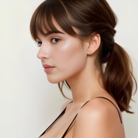 side topless bangs hair