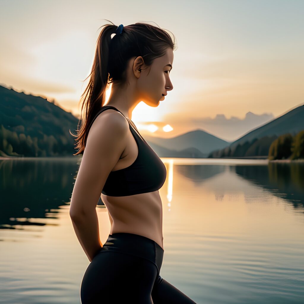 side yoga pants lake 