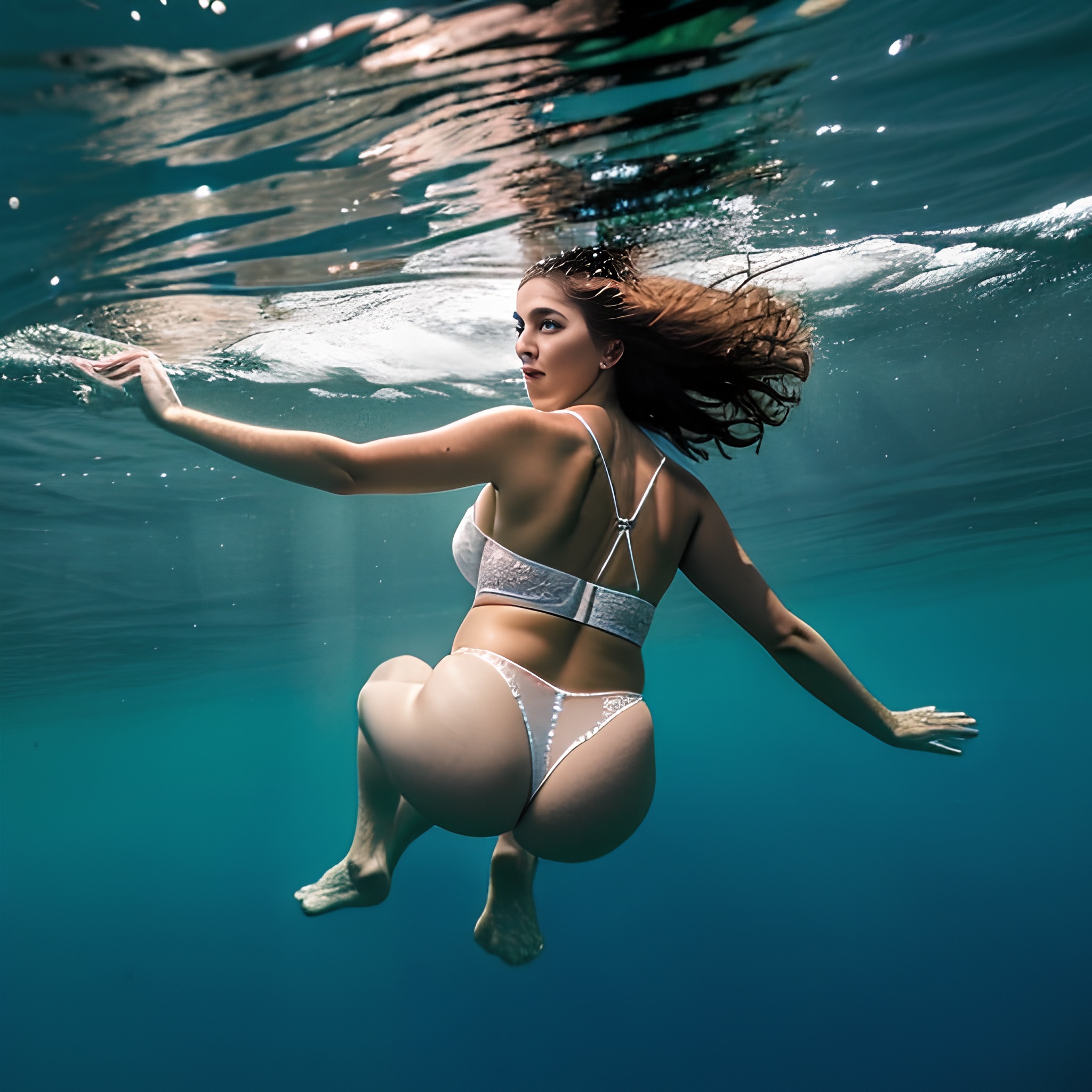 underwater lingerie back 