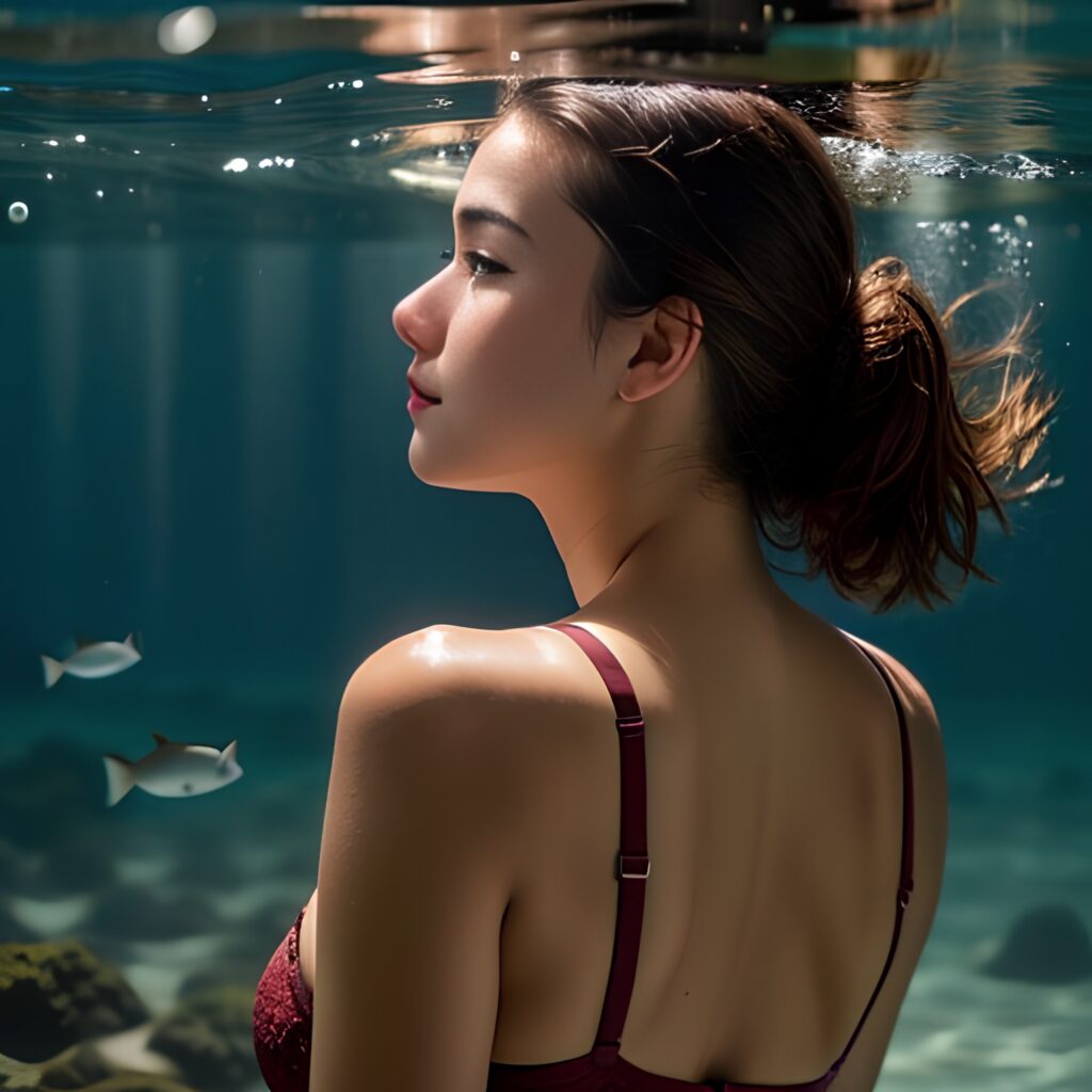 underwater push up bra back 