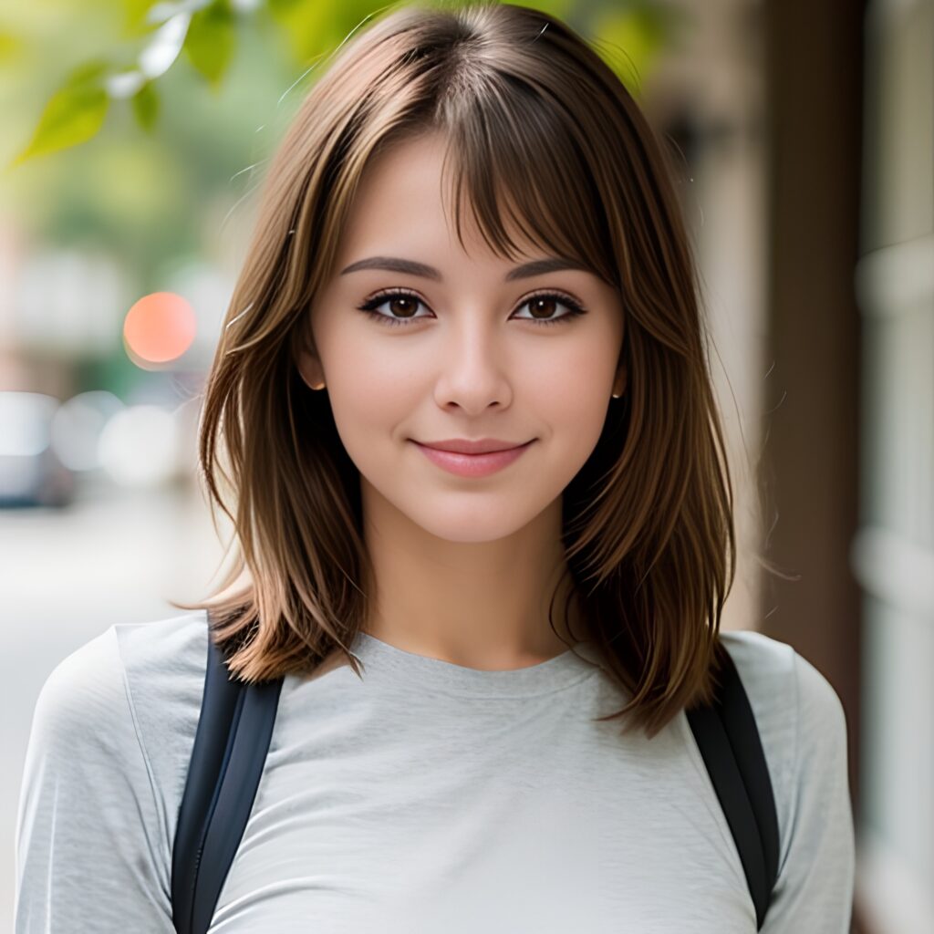 yoga pants bangs hair 