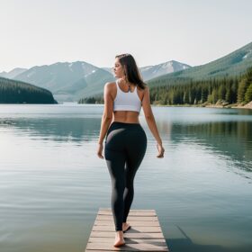 yoga pants lake