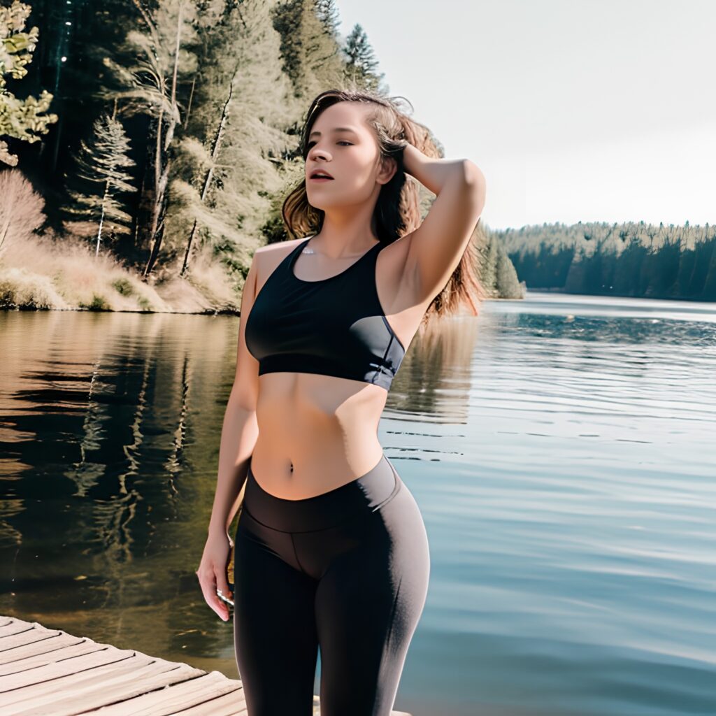 yoga pants lake 