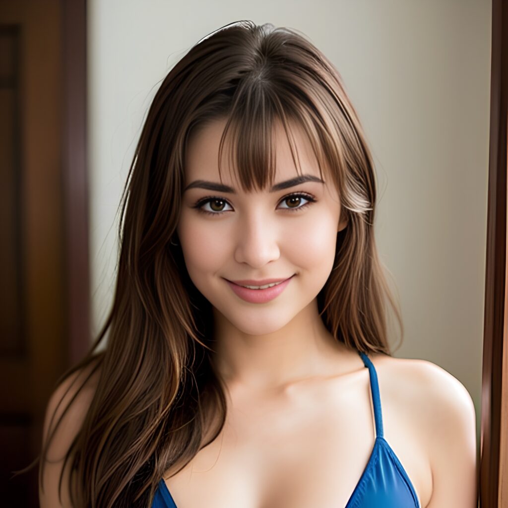bangs hair bikini 