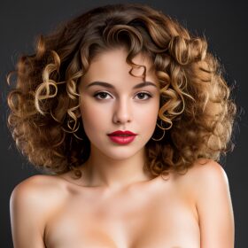 curly hair lipstick