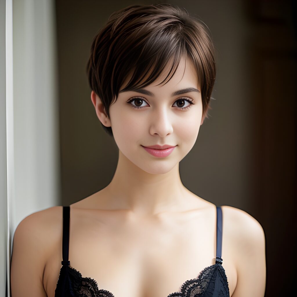 lingerie indonesian pixie haircut 