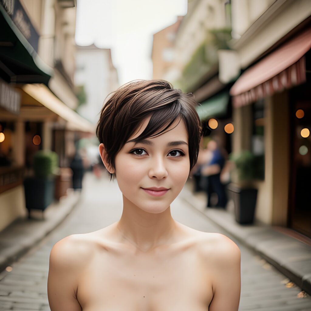 pixie haircut street 