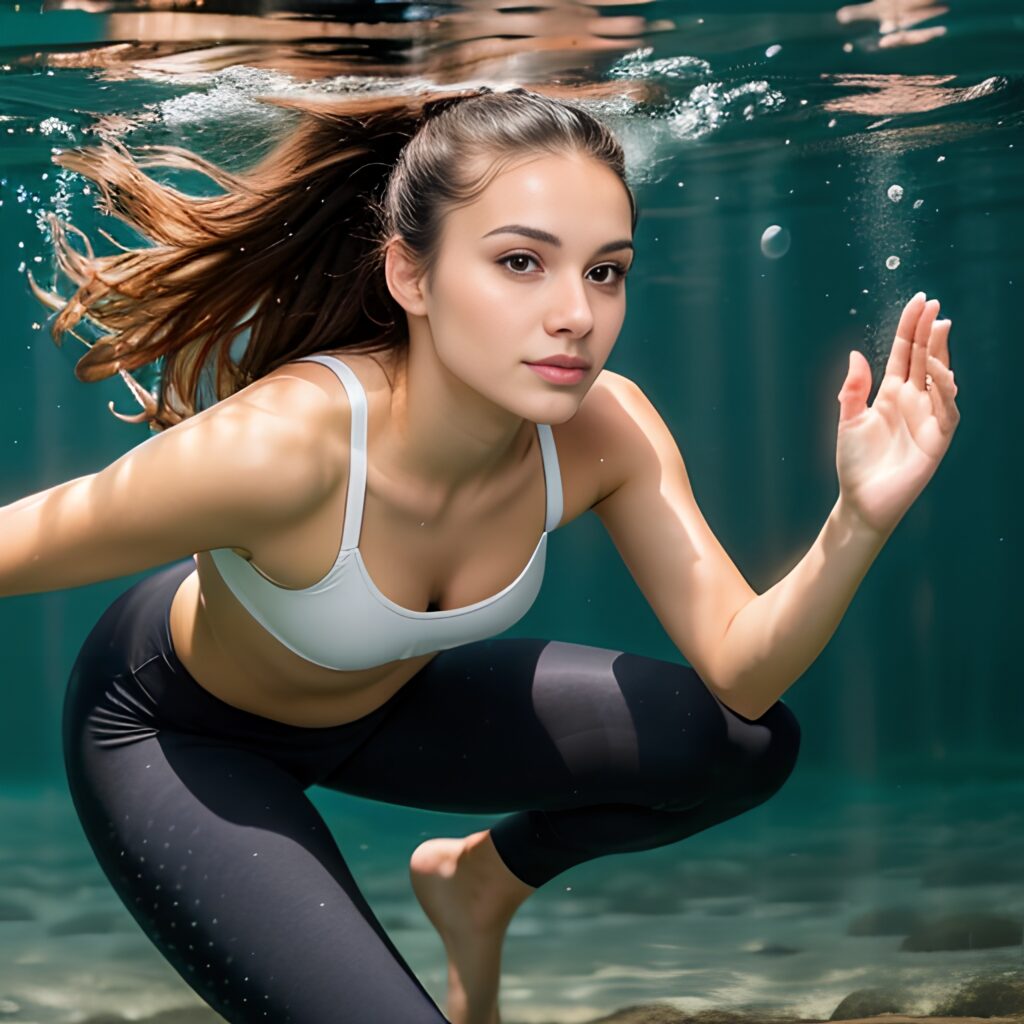 underwater arabic yoga pants 