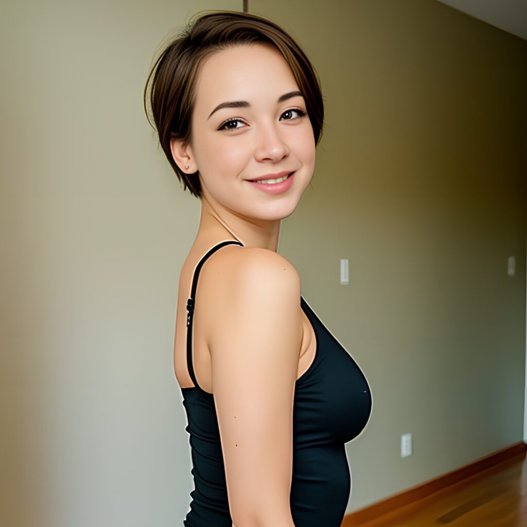 yoga pants pixie haircut arabic 