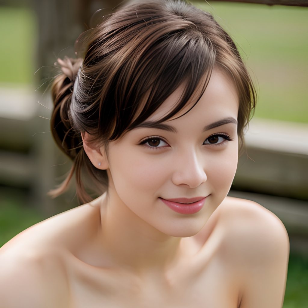 bangs hair cum on face 