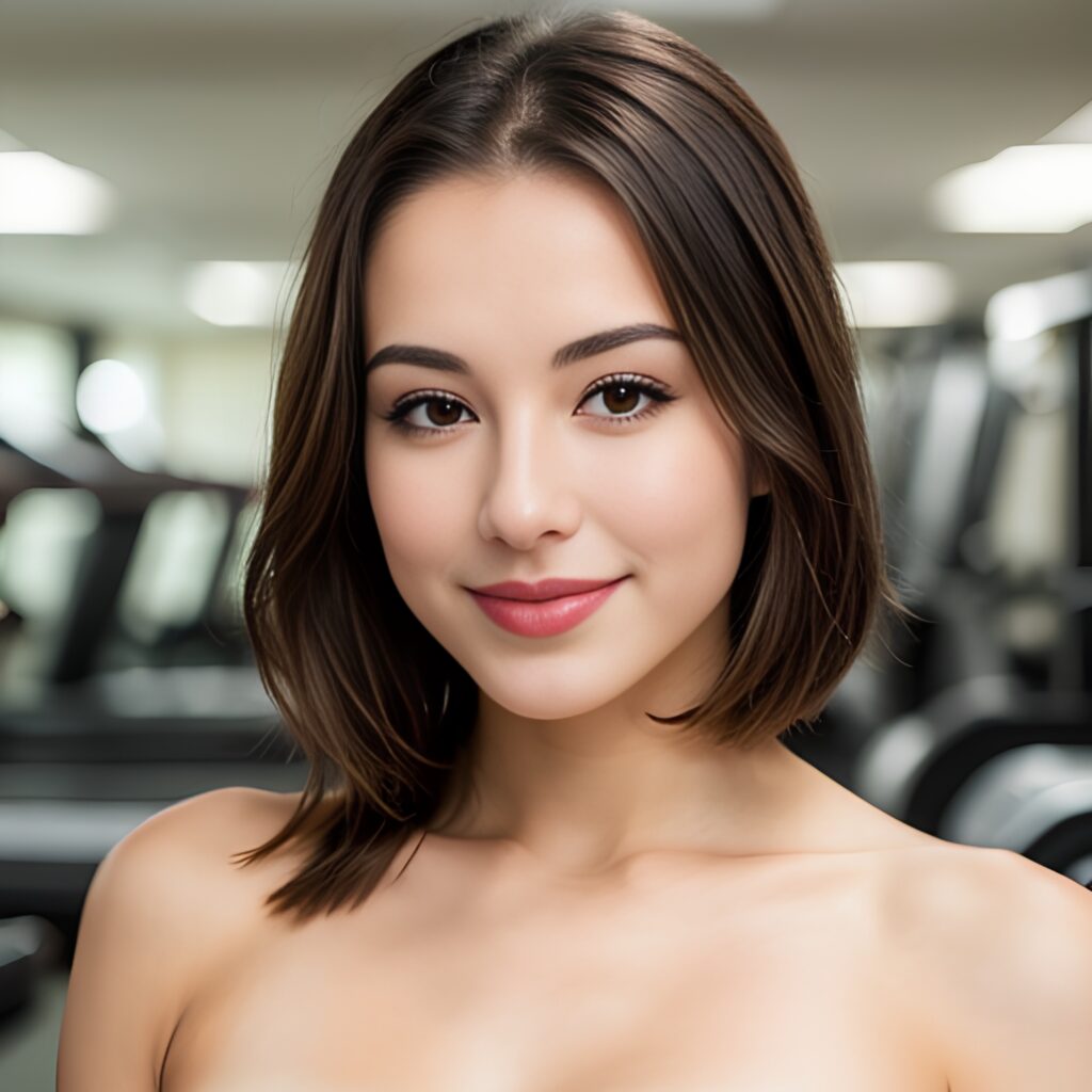 blowjob gym bangs hair