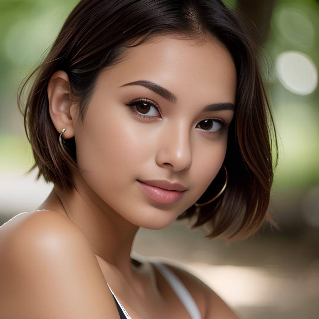 close push up bra pixie haircut 