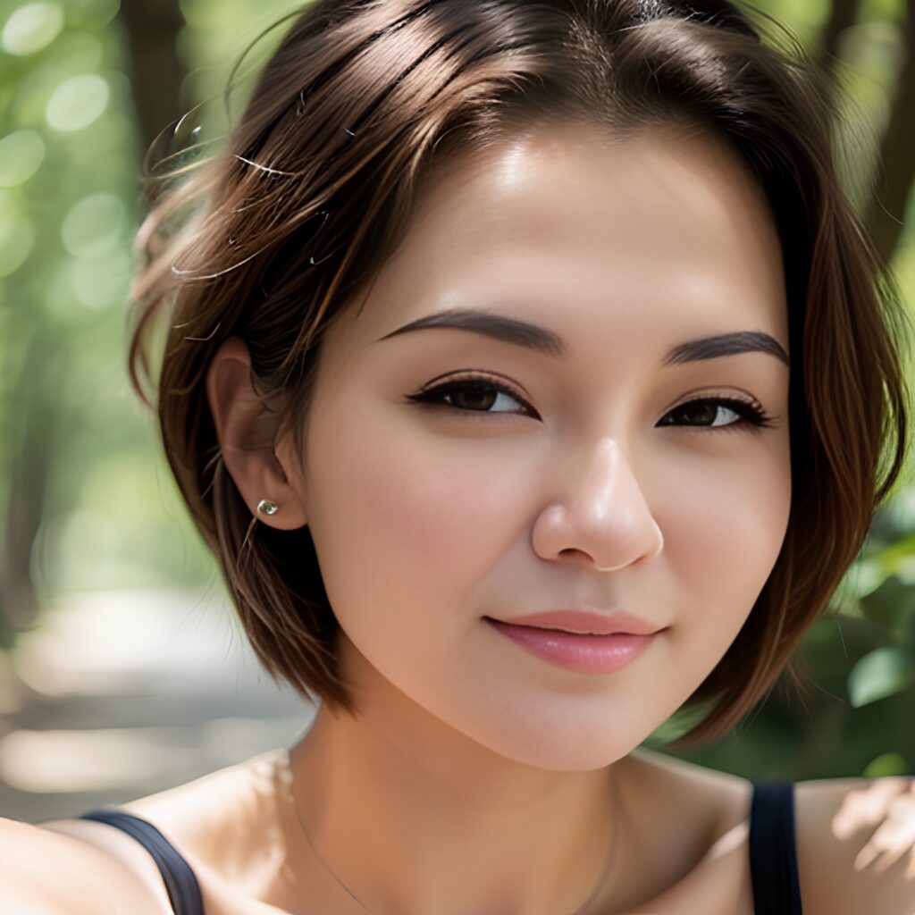 close yoga pants pixie haircut