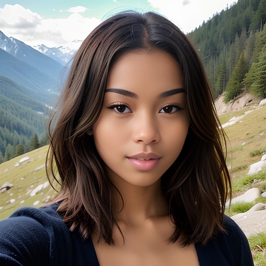 mountains bangs hair