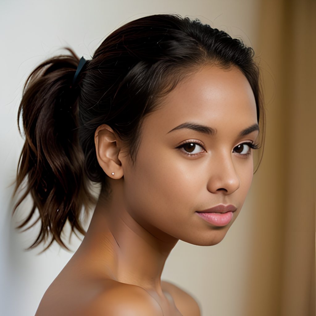 side ponytail haircut