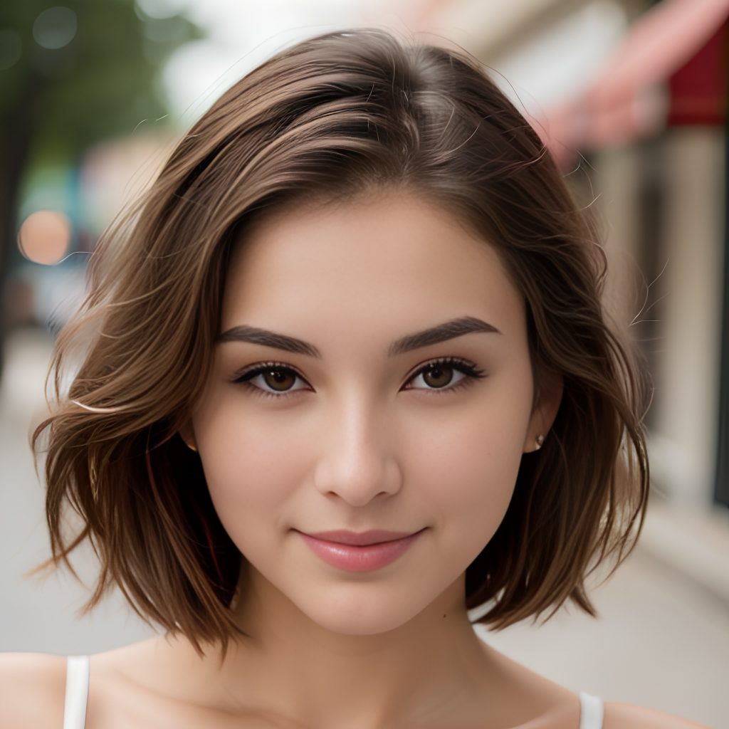 street bangs hair close 